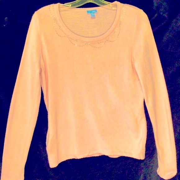 BLUSH PINK KITTEN SOFT SWEATER - Picture 1 of 4